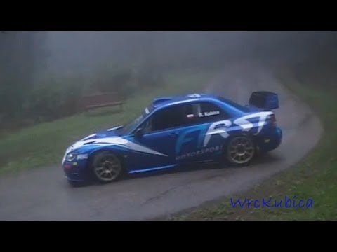 Robert Kubica Subaru test in the rain - Robert Kubica Subaru test w deszczu