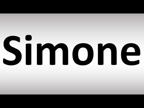 How to Pronounce Simone