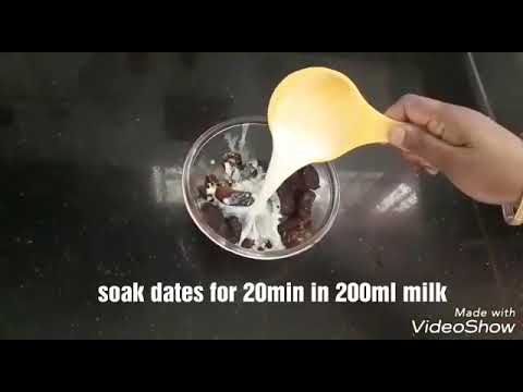 Dates  eggless  cake  with  COCO Elixir vco