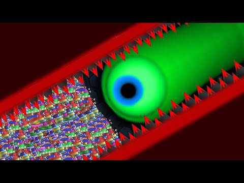 Slither.io 1 Giant Pro Snake vs Tiny Snakes Epic Slitherio Gameplay