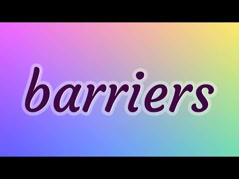 Barriers - 109 English Vocabulary Flashcards