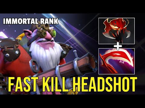 Sniper Mid - Fast Kill Headshot Mask Of Madness + Deso Build!| Dota Pro Highlight - 7.39b