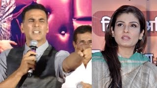 Akshay Kumar GETS ANGRY When Asked About Raveena T