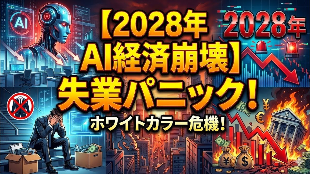 【2028年AI経済崩壊】ホワイトカラー失業が招く次なる金融危機のシナリオ