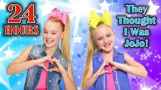 24 Hour Challenge as JoJo Siwa GONE WRONG!!! They Thought I Was the REAL JOJO!!!