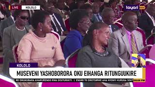 Download lagu #Agenshonga: MUSEVENI YASHOBORORA OKU EIHANGA RITUNGUKIRE - KOLOLO mp3