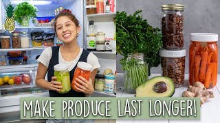 How To Make Produce Last Longer &amp; Reduce Waste 🙌🏻25+ Tips!