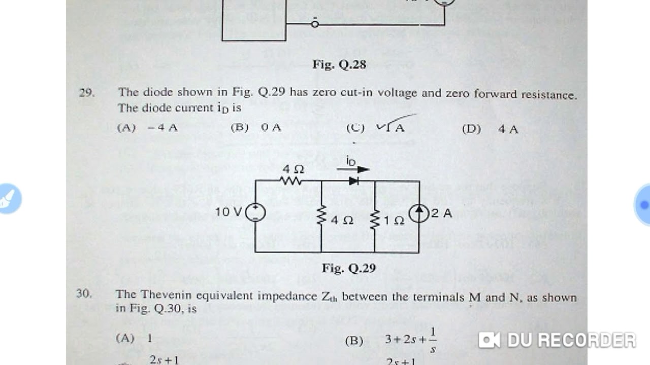 DRDO 2008 EE( ELECTRICAL) PREVIOUS YEAR PAPER TECHNICAL PART