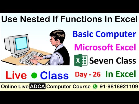 Nested IF In Excel | Create Marksheet In Excel | Percentage | Grade | Division | Percentage | Result