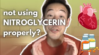 How to PROPERLY use nitroglycerin sublingual #pharmacy #counselling #medicine #nursing #education