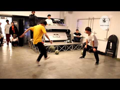 Soccer mixed with breakdance battle by Air Technicians  crew