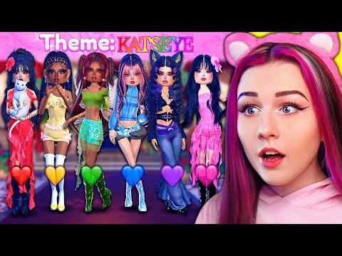 RAINBOW CHALLENGE w/ KATSEYE Members In NEW UPDATE! | ROBLOX Dress To Impress