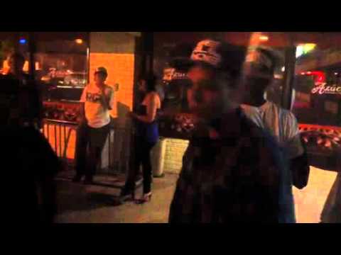 Cypher Freestyle outside @Azucar Nightclub