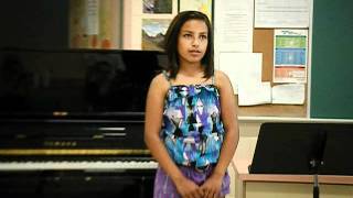 Kaleigh singing (finally!)