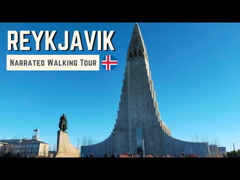 REYKJAVIK, Iceland | 4K Narrated Walking Tour | Let's Walk 2023