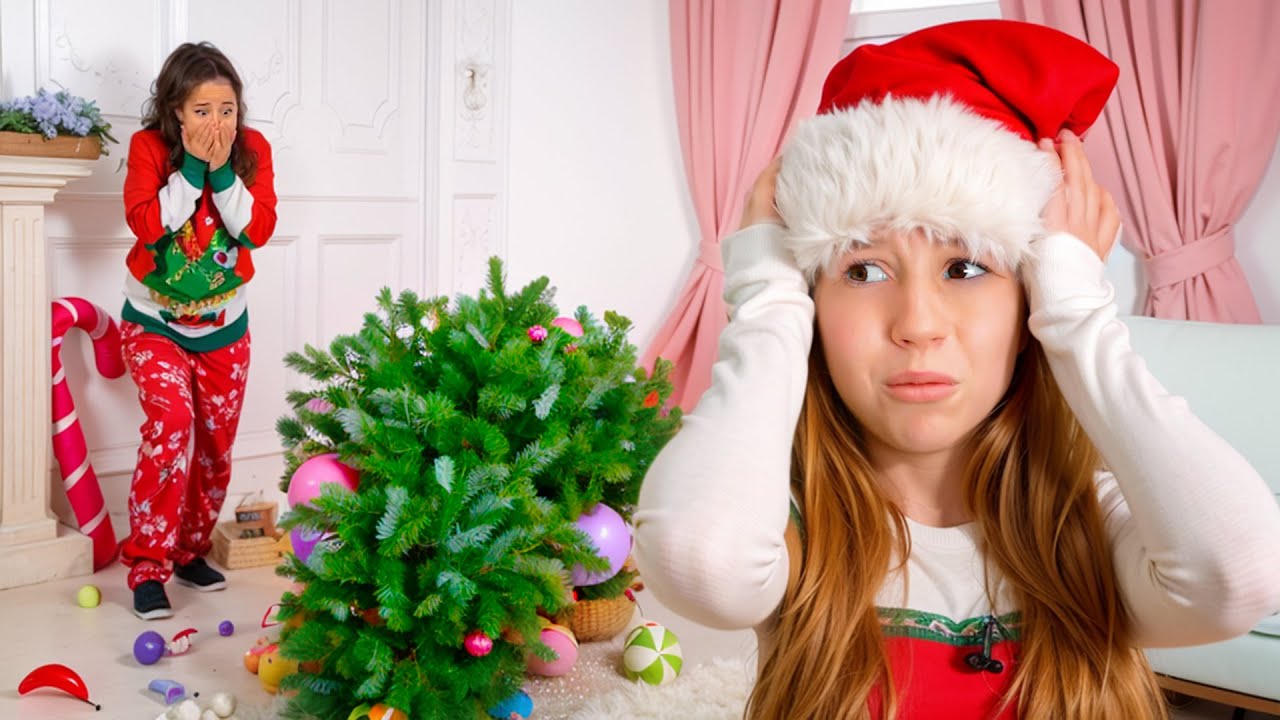 Nastya and Christmas stories about good behavior