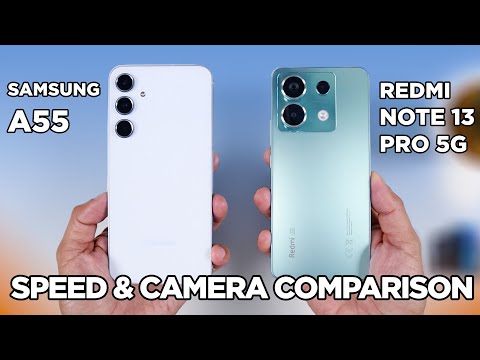 Samsung A55 vs Redmi Note 13 Pro 5G SPEED TEST & CAMERA Comparison | Zeibiz