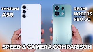 Samsung A55 vs Redmi Note 13 Pro 5G SPEED TEST & CAMERA Comparison | Zeibiz