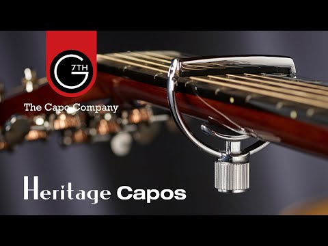 G7th Heritage Guitar Capo Style 1 STANDARD WIDTH - 71011 - Features ART (Adaptive Radius Technology) - Stainless Steel image 6