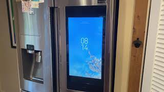 Samsung smart fridge Family Hub how to defrost and reset ice machine