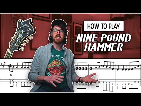 How to Play "Nine Pound Hammer" in 3 Keys /// Mandolin Lesson (Intermediate)