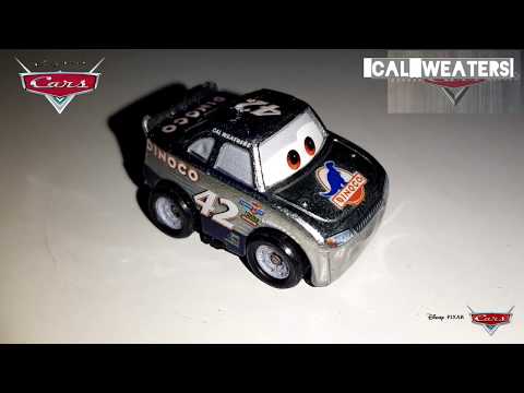 Disney Pixar Mini Racer Cars Cal Weathers Dinoco Box 4 Cars 3 Series