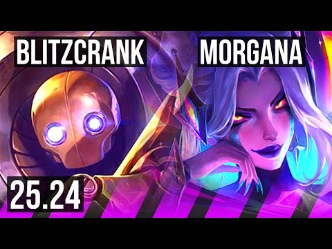 BLITZCRANK & Aphelios vs MORGANA & Yunara (SUP) | KR Master | 25.24