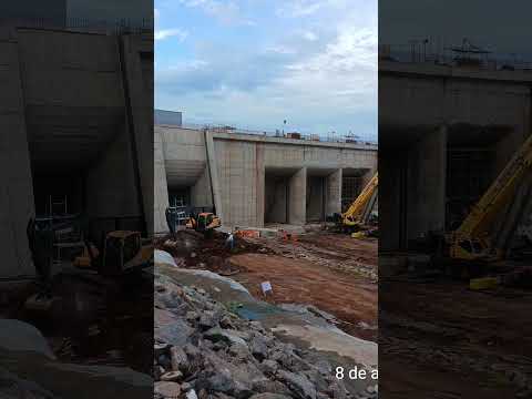 Parte frontal da UHE Estrela em Caçu GO