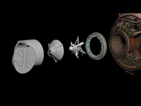 Apollo Docking sequence - Connecting the Command Module to the Lunar Module.