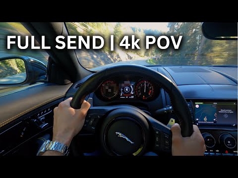 FULL SEND in the Alps | Jaguar F-Type V6 | SOUND | 4K POV