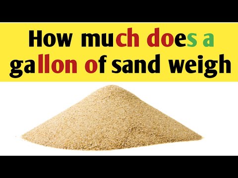 1st YouTube video about how much does a gallon of sand weight