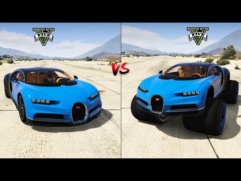Gta 5 Normal bugatti chiron Car Vs Gta 5 Monster bugatti chiron Car - Which Is Best?