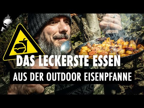 Das LECKERSTE ESSEN aus der EISENPFANNE über dem LAGERFEUER // Koche #MitMir in der Outdoor-Küche