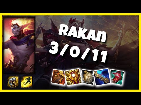 Rakan Challenger Gameplay S11 Replay 11.3 Support (3/0/11) - KOREAN