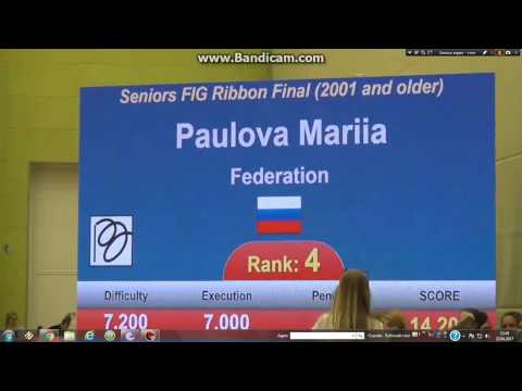 МТМ Любляна, Павлова Мария,  лента.  Финал.