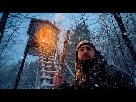 A Treehouse Saved Him from Wolves During a Blizzard