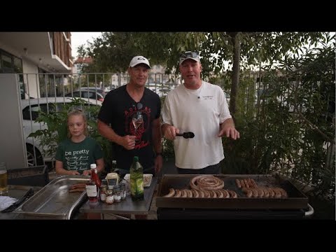 French Connection: Jean de Villiers and Schalk Burger compete in a braai-off in Toulon