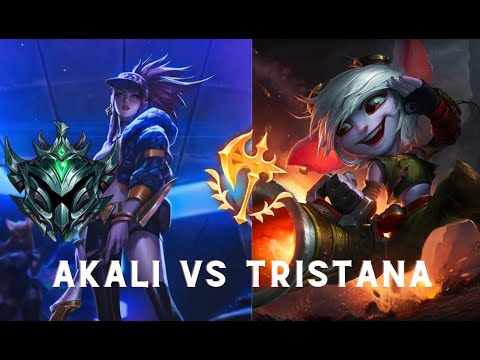 Akali vs Tristana Mid - Partida Completa