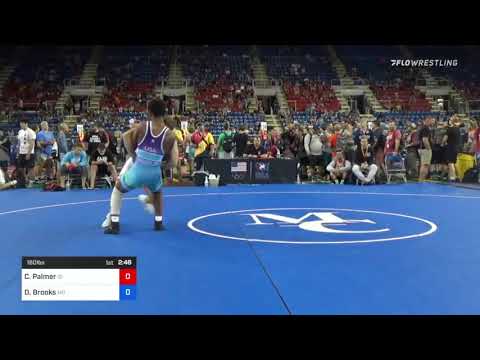 160 Lbs Consi Of 64 #2 - Cael Palmer, Idaho Vs David Brooks, Missouri 00ac