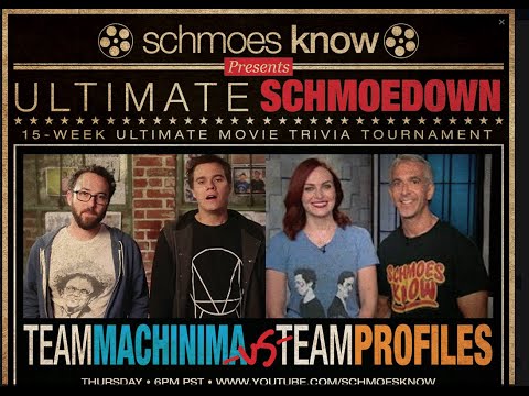 Team Machinima vs Team Profiles (Round 1 Teams Ultimate Schmoedown) | Movie Trivia Schmoedown