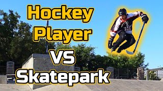 Can a Hockey Player Hit Jumps at a Skatepark?