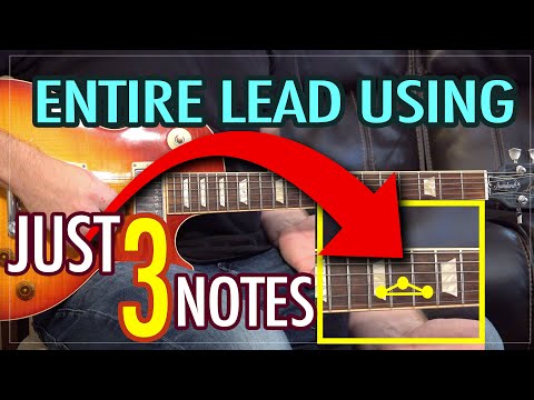 Learn an entire solo using just 3 fretted notes (triangle shape). Focus on feel, not theory-EP422
