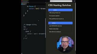 Two CSS nesting gotchas
