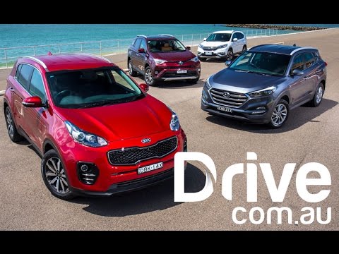 2016 Kia Sportage v Hyundai Tucson v Honda CR-V v Toyota RAV4 | Drive.com.au