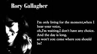 I fall apart - Rory Gallagher (lyrics on screen)
