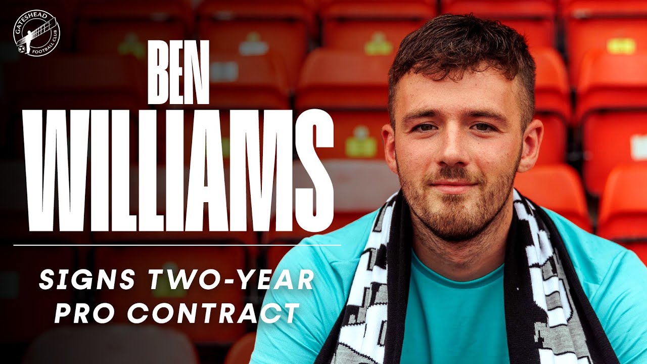“It gives me two years to prove myself” 😤 | Ben Williams signs pro Gateshead contract | INTERVIEW