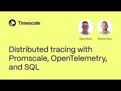 Distributed tracing with Promscale, OpenTelemetry, and SQL