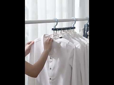 Mitsico 5 in 1 hangers for wardrobe multipurpose cloth hange...