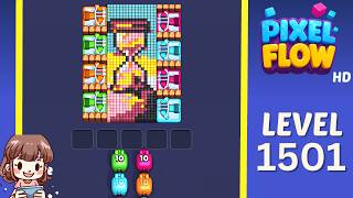 Pixel Flow Level 1501 Solution Walkthrough