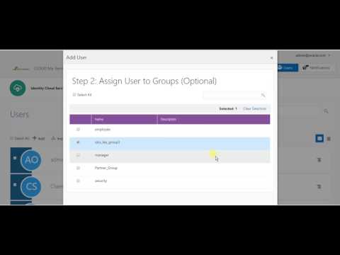Idcs Add New User